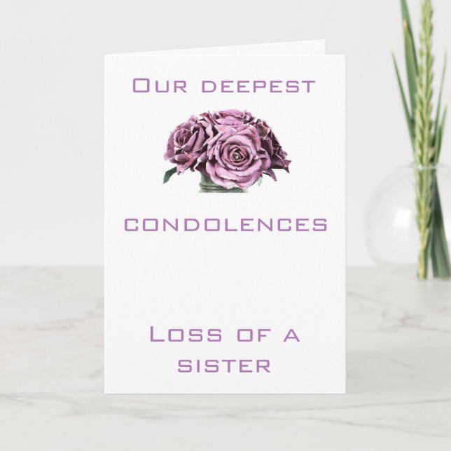 Tarjeta de condolencia (Anverso)