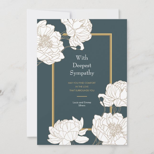 Tarjeta de condolencia (Anverso)