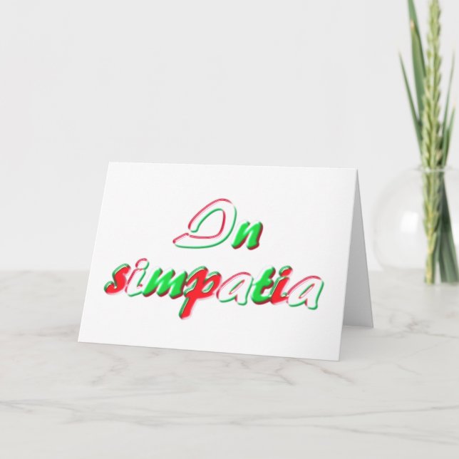 Tarjeta de condolencia (Anverso)