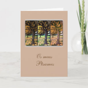 Tarjeta de condolencia/condolencias portugueses: