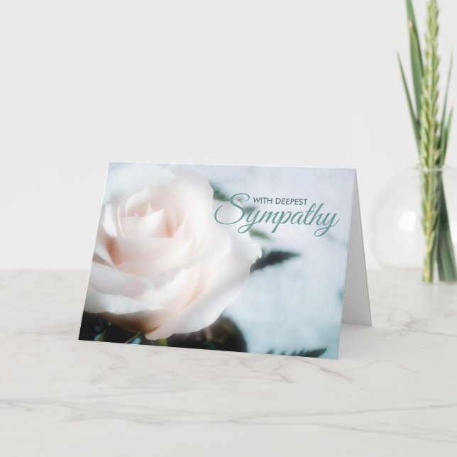 Tarjeta de Condolencia de Compasión Más Profunda (Anverso)