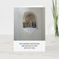 Tarjeta de Condolencia de Iconos Religiosos