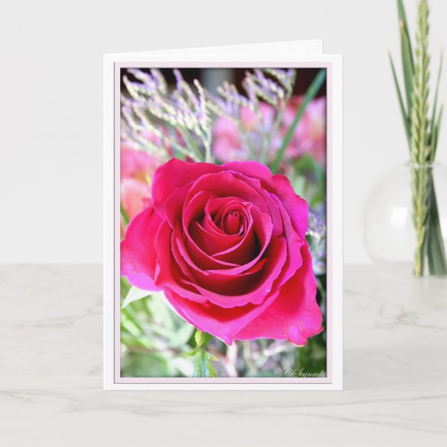 Tarjeta de condolencia de la flor (Anverso)