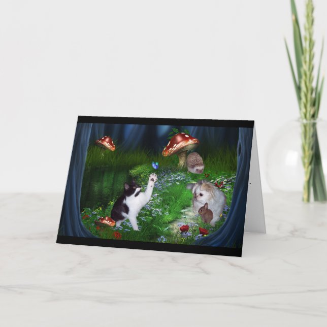 Tarjeta de condolencia de la pérdida del mascota (Anverso)