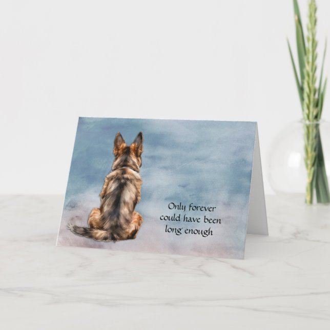 Tarjeta de Condolencia de Pérdida de Perro de Past (Anverso)