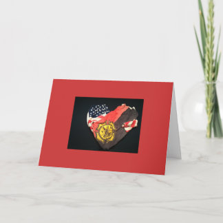 Tarjeta de condolencia del bombero