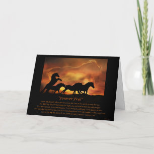 Tarjeta de condolencia del caballo