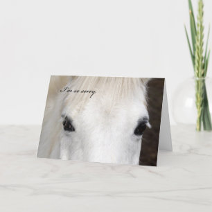 Tarjeta de condolencia del caballo