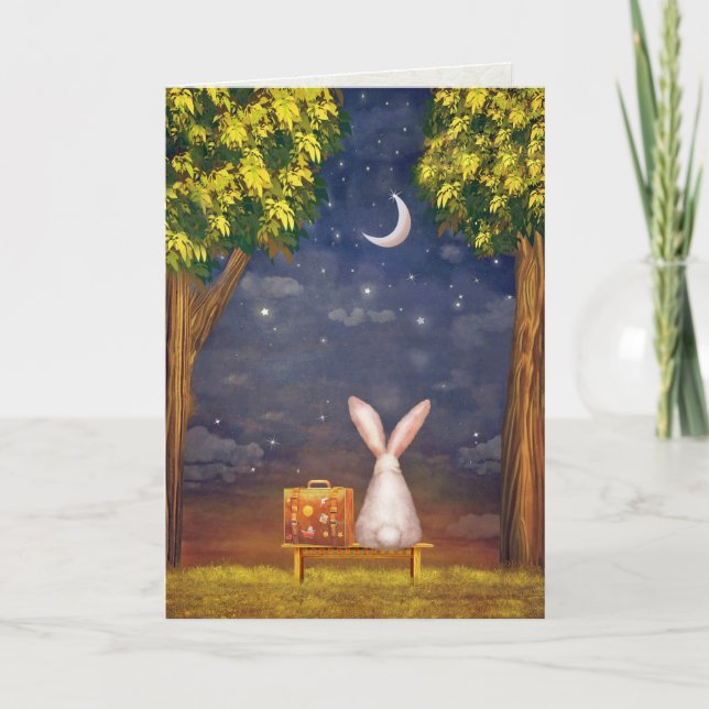 Tarjeta de condolencia del conejo (Anverso)