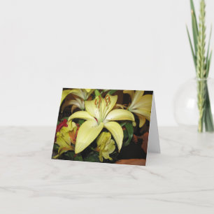 Tarjeta de condolencia del lirio
