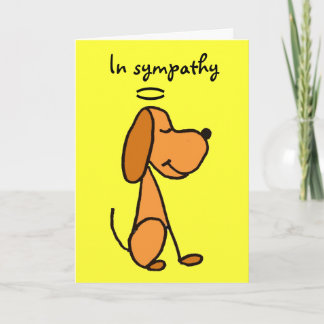 Tarjeta de condolencia del mascota AB