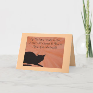 Tarjeta de condolencia del mascota - gato
