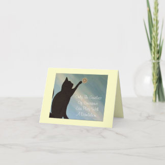 Tarjeta de condolencia del mascota - gato (cita