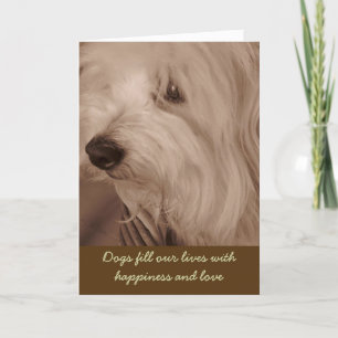 Tarjeta de condolencia del mascota--Perro del