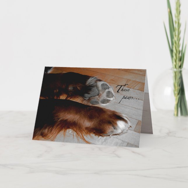 Tarjeta de condolencia del perro (Anverso)