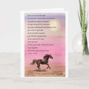 Tarjeta de condolencia equina