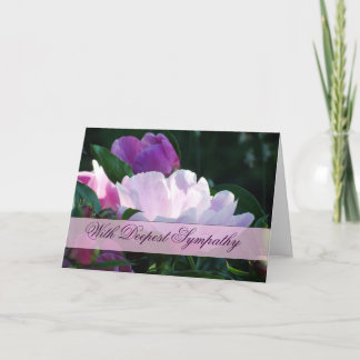 Tarjeta de condolencia japonesa del Peony