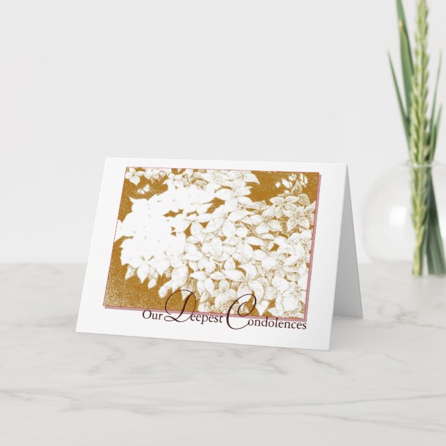 tarjeta de condolencia más profunda (Anverso)