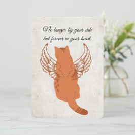 Tarjeta de condolencia Mascota imprimible con gato