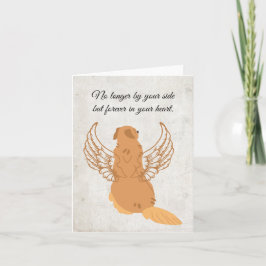 Tarjeta de condolencia Mascota imprimible con perr