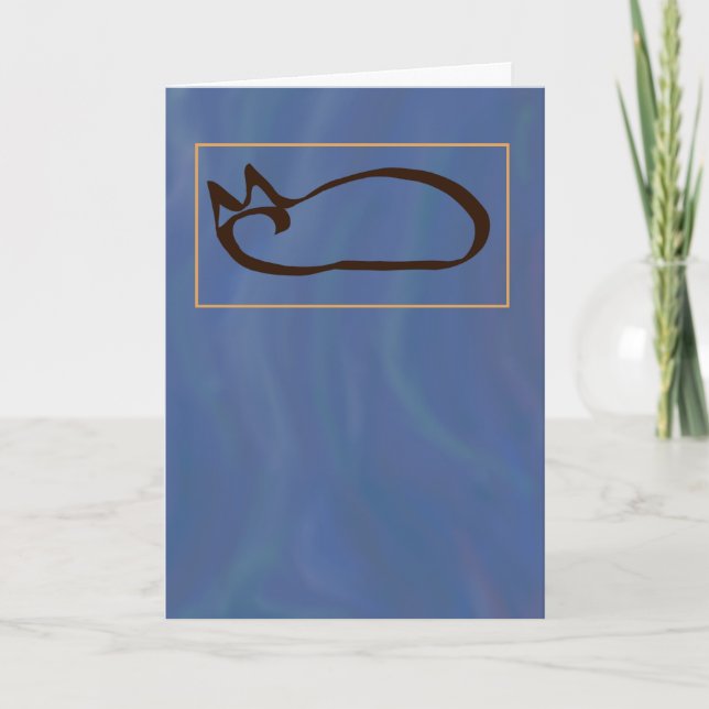 Tarjeta de condolencia por pérdida de gato (Anverso)