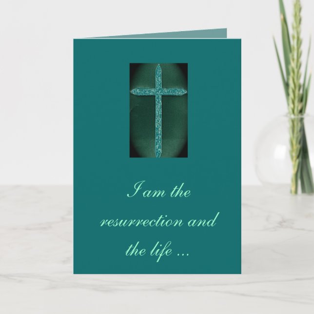 Tarjeta de condolencia religiosa (Anverso)