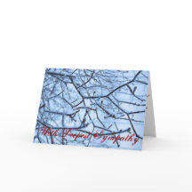 Tarjeta de condolencia religiosa