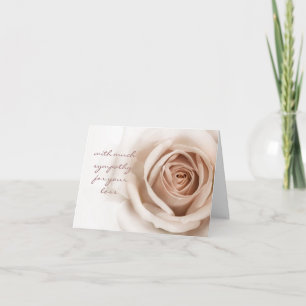 Tarjeta de condolencia simple y sincera