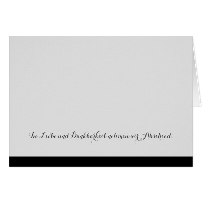 Tarjeta de condolencias (Anverso (Horizontal))