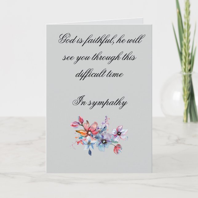 Tarjeta de condolencias (Anverso)