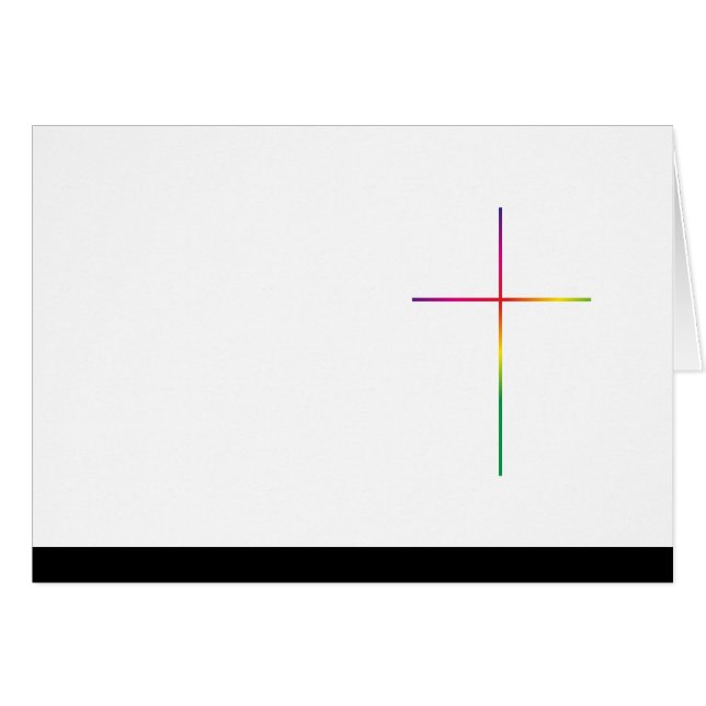 Tarjeta de condolencias arcoíris (Anverso (Horizontal))