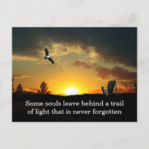 Tarjeta de condolencias Atardecer Amarillo Pradera