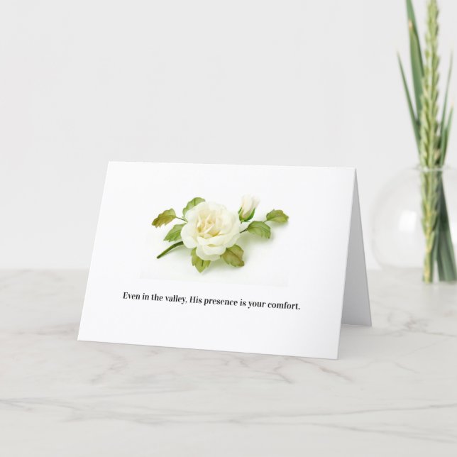 Tarjeta de condolencias basada en la fe cristiana (Anverso)