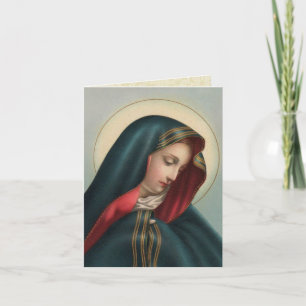 Tarjeta de condolencias católica de la Santísima V