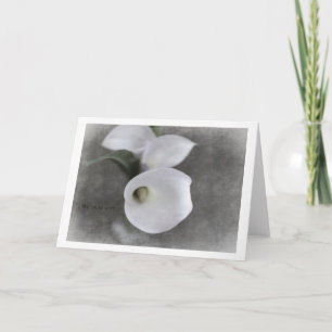 Tarjeta de condolencias con Callas