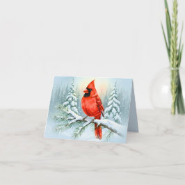 Tarjeta de condolencias de Navidad Cardinal Memori