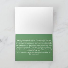 Tarjeta de condolencias de nuestra parte