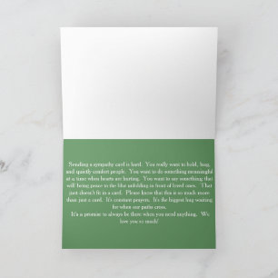 Tarjeta de condolencias de nuestra parte