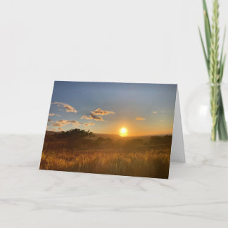 tarjeta de condolencias de puesta de sol