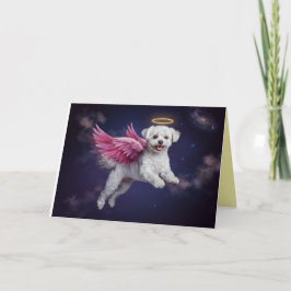 Tarjeta de condolencias del ángel maltés
