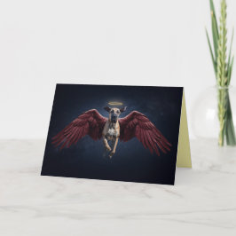 Tarjeta de condolencias del Gran Danés Ángel