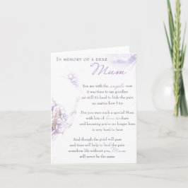 Tarjeta de condolencias en memoria de una querida 
