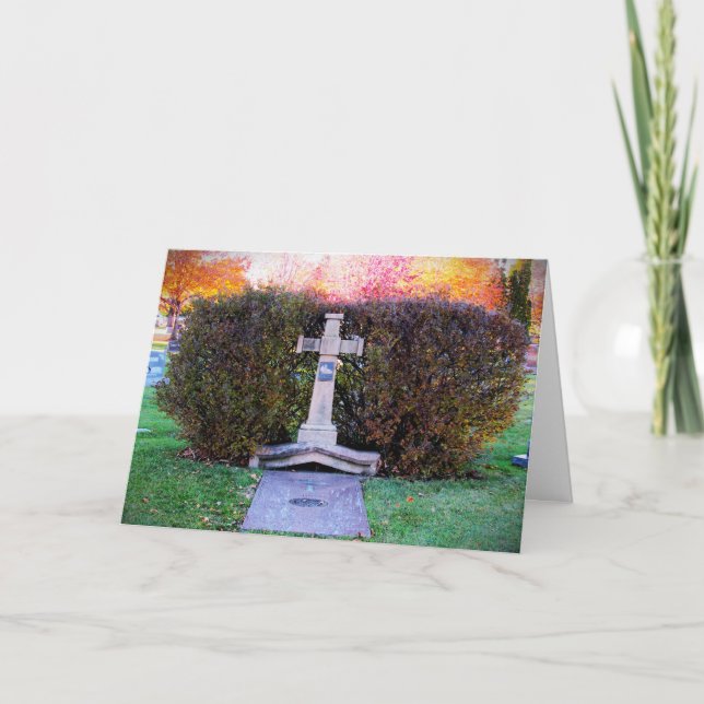 Tarjeta de condolencias "La Cruz de San Miguel" (Anverso)