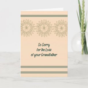 Tarjeta de condolencias para abuelo