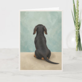 Tarjeta de condolencias para Dachshund