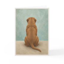 Tarjeta de condolencias para Dogue de Bordeaux
