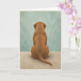 Tarjeta de condolencias para Dogue de Bordeaux