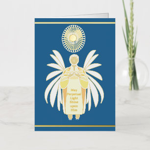 Tarjeta de condolencias para funeral de hombre