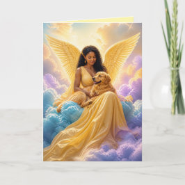 Tarjeta de condolencias para Golden Retriever