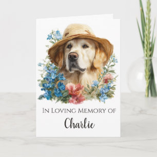 Tarjeta de condolencias para Golden Retriever por 